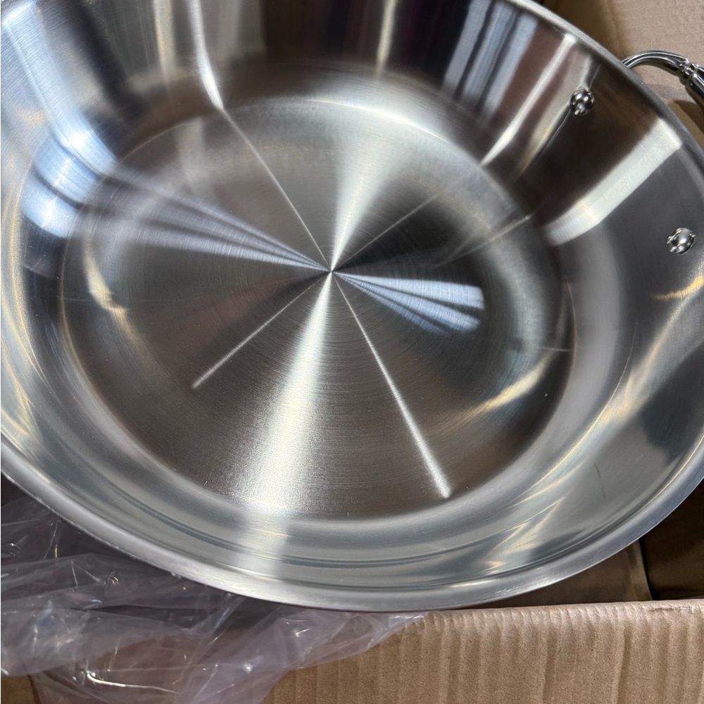Princess House Silver Stainless Steel Skillet